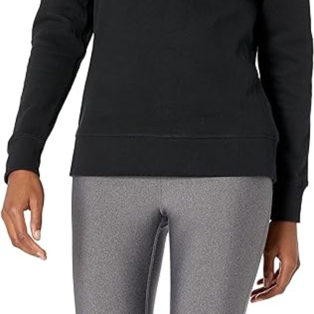 Amazon Essentials Women's Black French Terry Fleece Crewneck Sweatshirt Medium - Picture 2 of 10